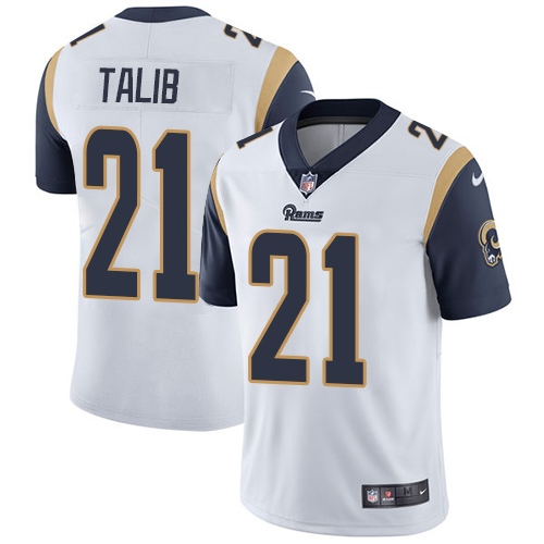 Nike Rams #21 Aqib Talib White Men's Stitched NFL Vapor Untouchable Limited Jersey - Click Image to Close